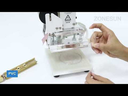 ZONESUN ZS-100 Hot Foil Stamping Machine | 10×13cm | Leather Paper PVC Card Bronzing & Embossing