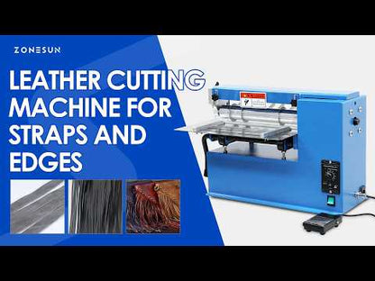 ZONESUN ZS-Q300A Automatic Leather Strip Cutting Machine | Belt & Strap Cutter