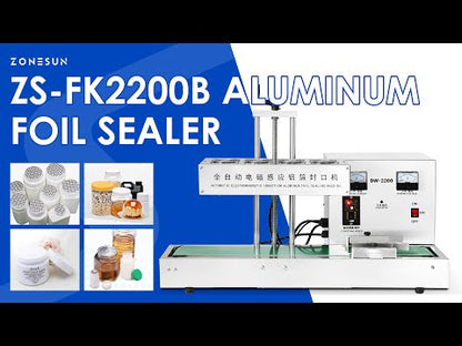 ZONESUN ZS-FK2200B Aluminum Foil Bottle Cap Induction Sealing Machine