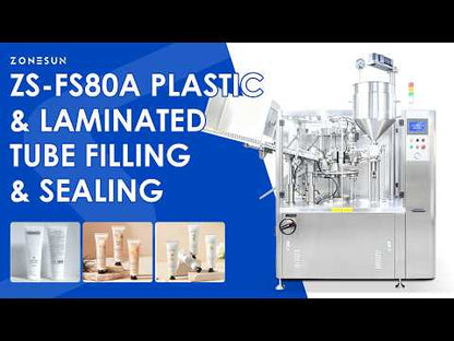 ZONESUN ZS-FS80P Cosmetic Cream Plastic Tube Filling and Sealing Machine