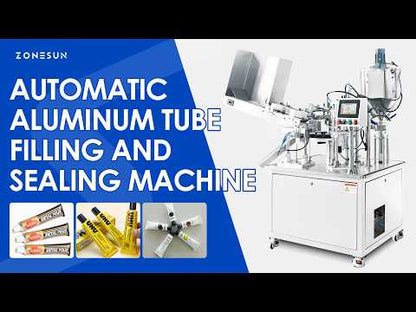 ZONESUN ZS-FS009A Automatic Aluminum Tube Filling Folding Sealing Machine for Gel and Hand Cream