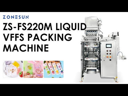 ZONESUN ZS-FS220M Multi-Lane VFFS Liquid Sachet Packaging Machine | Filling & Sealing