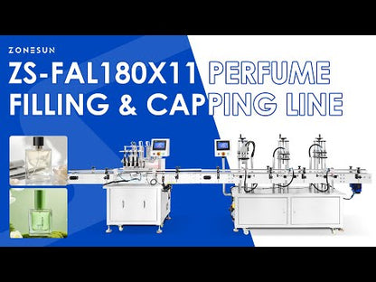 ZONESUN ZS-FAL180X11 Perfume Fragrance Bottle Filling Crimping Production Line