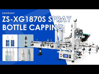 ZONESUN ZS-XG1870S Automatic Spray Bottle Capping Machine for Hydrating spray, Hair Oil