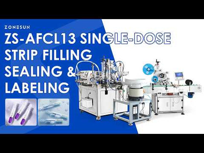 ZONESUN ZS-AFCL13 Automatic Unit Dose Strip Ampoule Filling Sealing and Cutting Machine