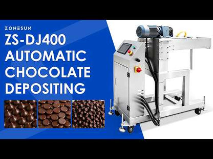 ZONESUN ZS-DJ400 Chocolate Making Machine with Automatic Depositing System for Chocolate Drops