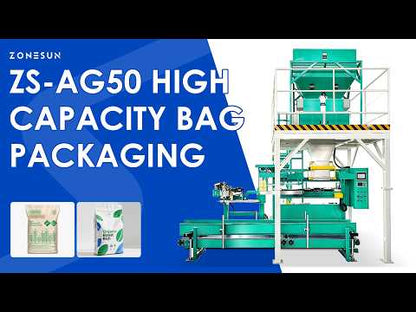 ZONESUN ZS-AG50 Industrial Granules Bagging Machine | Large Bag Filling System