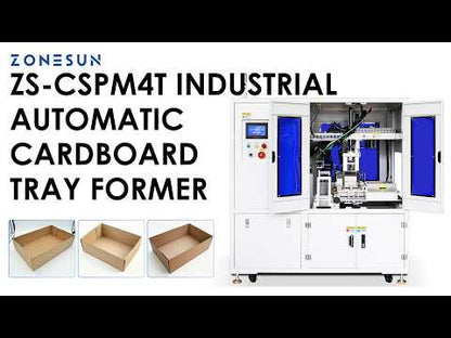 ZONESUN ZS-CSPM4T Automatic Cardboard Tray Forming Machine