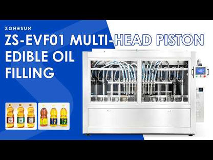 ZONESUN ZS-EVF01 Automatic Cooking Oil Bottle Filler Piston Filling Machine