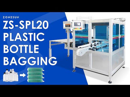 ZONESUN ZS-SPL20 Automatic Plastic Bottle Bagging Machine Plastic Container Packaging Machine