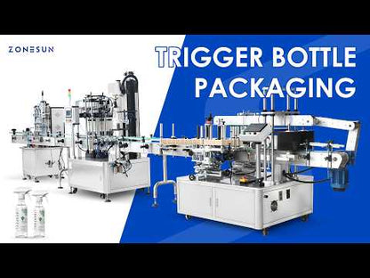 ZONESUN ZS-MPCL1 Automatic Magnetic Pump Liquid Filling, Capping & Labeling Production Line