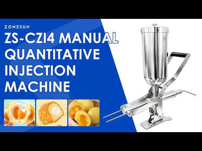 ZONESUN ZS-CZI4 Manual Cream Filling Injector for Bakery Use Donuts, Churros Puffs & Cakes Paste with Precision Dosing System