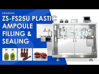 ZONESUN ZS-FS25U BFS Plastic Ampoule Filling and Sealing Machine for Pharma Production