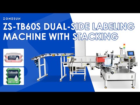 Stacked Dual-Side Wet Wipes Labeling Machine
