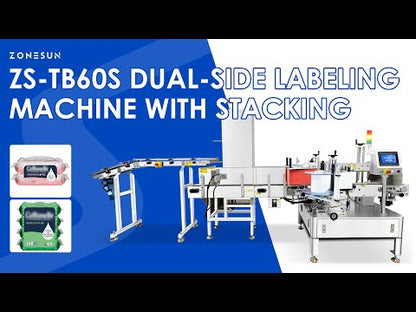 Stacked Dual-Side Wet Wipes Labeling Machine