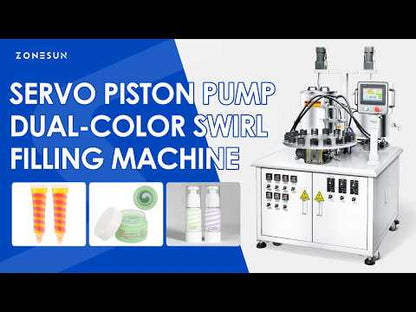 ZONESUN ZS-LG2C Lipstick Spiral Filling Machine Double Color for Viscosity Cosmetic & Paste Products