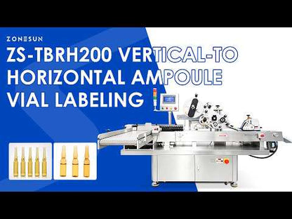 ZONESUN ZS-TBRH200 High-Speed Small Round Bottle Labeling Machine for 10-30mm Containers