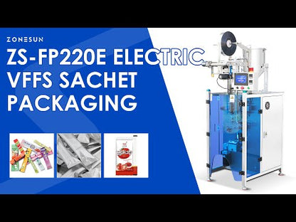 ZONESUN ZS-FP220E Paste Sachet VFFS Packing Machine For Body Lotion, Ketchup