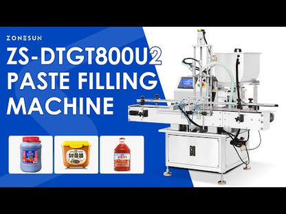 ZONESUN ZS-DTGT800U2 Automatic Paste Filling Machine Thick Sauces Filling Equipment
