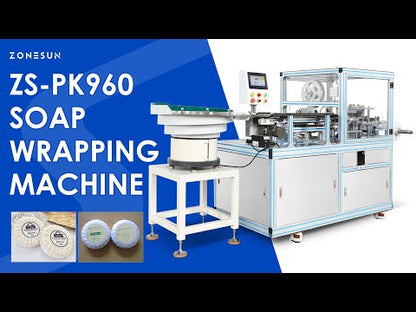 ZONESUN ZS-PK960 Automatic Round Pleated Wrapping Machine With Label Sticker