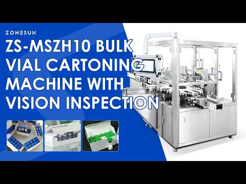 Vacuum gripper vial cartoner