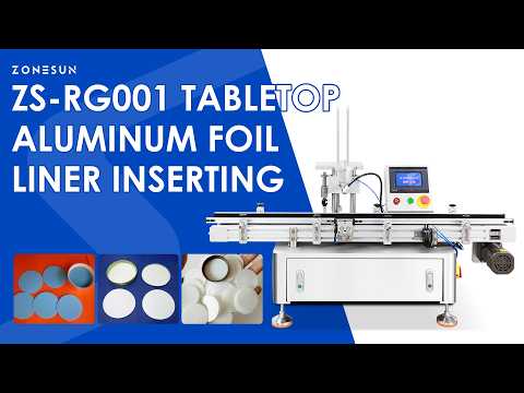 Pharmaceutical cap lining machine