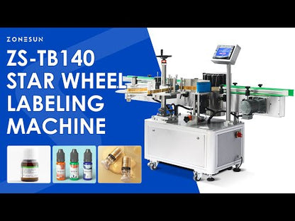ZONESUN ZS-TB140 Automatic Round Bottle Labeling Machine