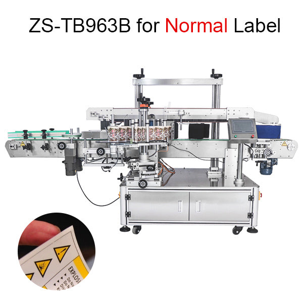 ZONESUN ZS-TB963 Double Side Round Square Bottle Labeling Machine For Normal Transparent Label  ZONESUNPRO