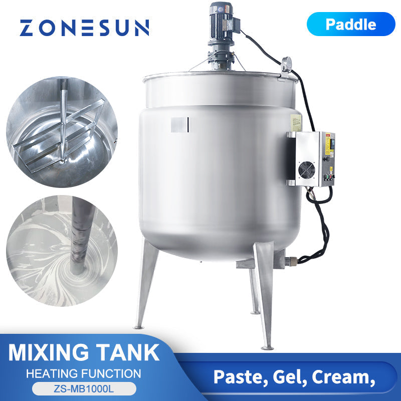 ZONESUN ZS-MB1000L Stainless Steel Paste Mixing Tank  ZONESUNPRO
