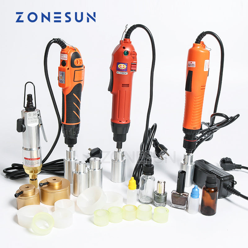ZONESUN Electric Pneumatic Manual Capping Machine And Accessories  ZONESUNPRO