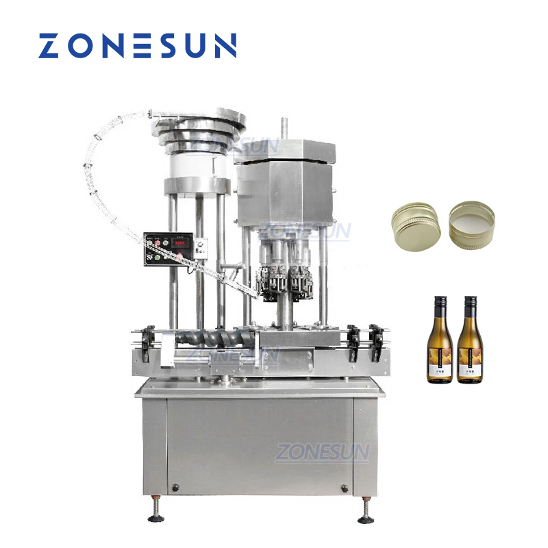 ZONESUN ZS-XG440C Automatic Ropp Aluminum Cap Pilfer Proof Lid Capping ...