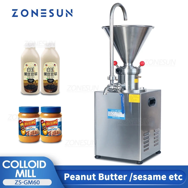 ZONESUN ZS-GM60 Electric Paste Peanut Butter Grinder  ZONESUNPRO