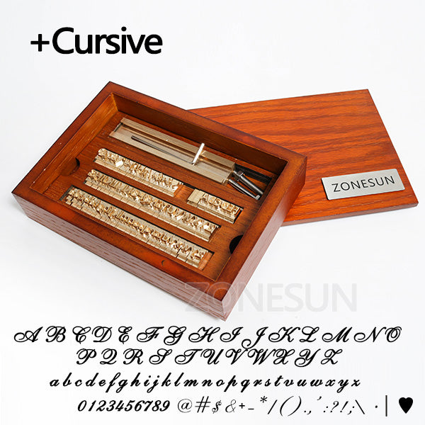 ZONESUN 6mm Height Brass Letter Stamp Custom Initials Alphabet  ZONESUNPRO