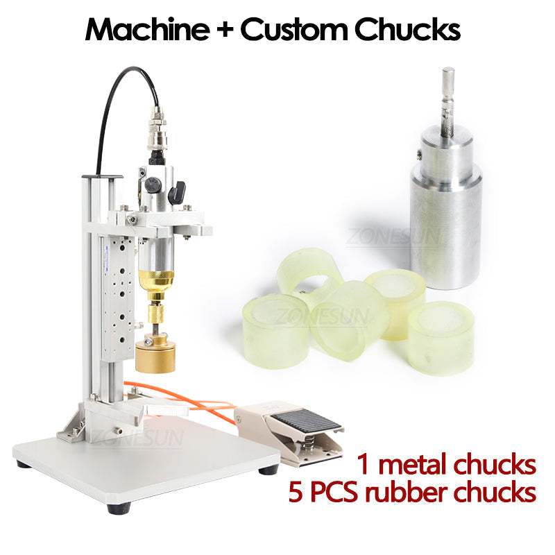 ZONESUN ZS-XGPZ1 Tabletop Pneumatic Capping Machine  ZONESUNPRO